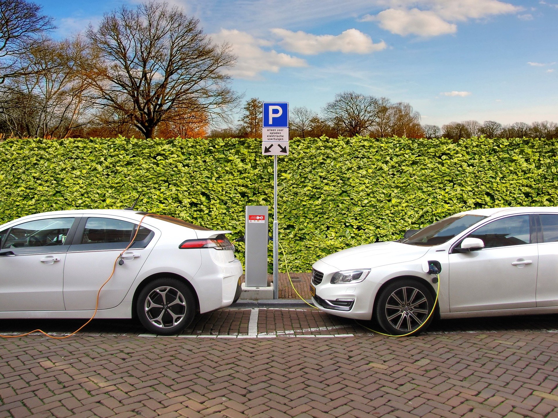 Auto's laden op bij laadpallen